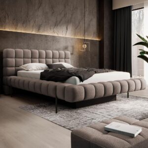 wohnli-moebel-suche-800001381558-1 BOXBETT 160/200 Ezio Taupe Holz Petits-meubles Möbel > Betten > Polsterbetten Taupe