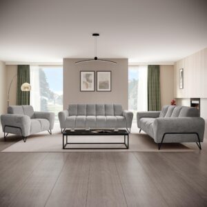 wohnli-moebel-suche-800001383079-1 RELAXSESSEL Volare mit Metallbeinen Hellgrau Textil Beautysofa Möbel > Sessel > Polstersessel Grau