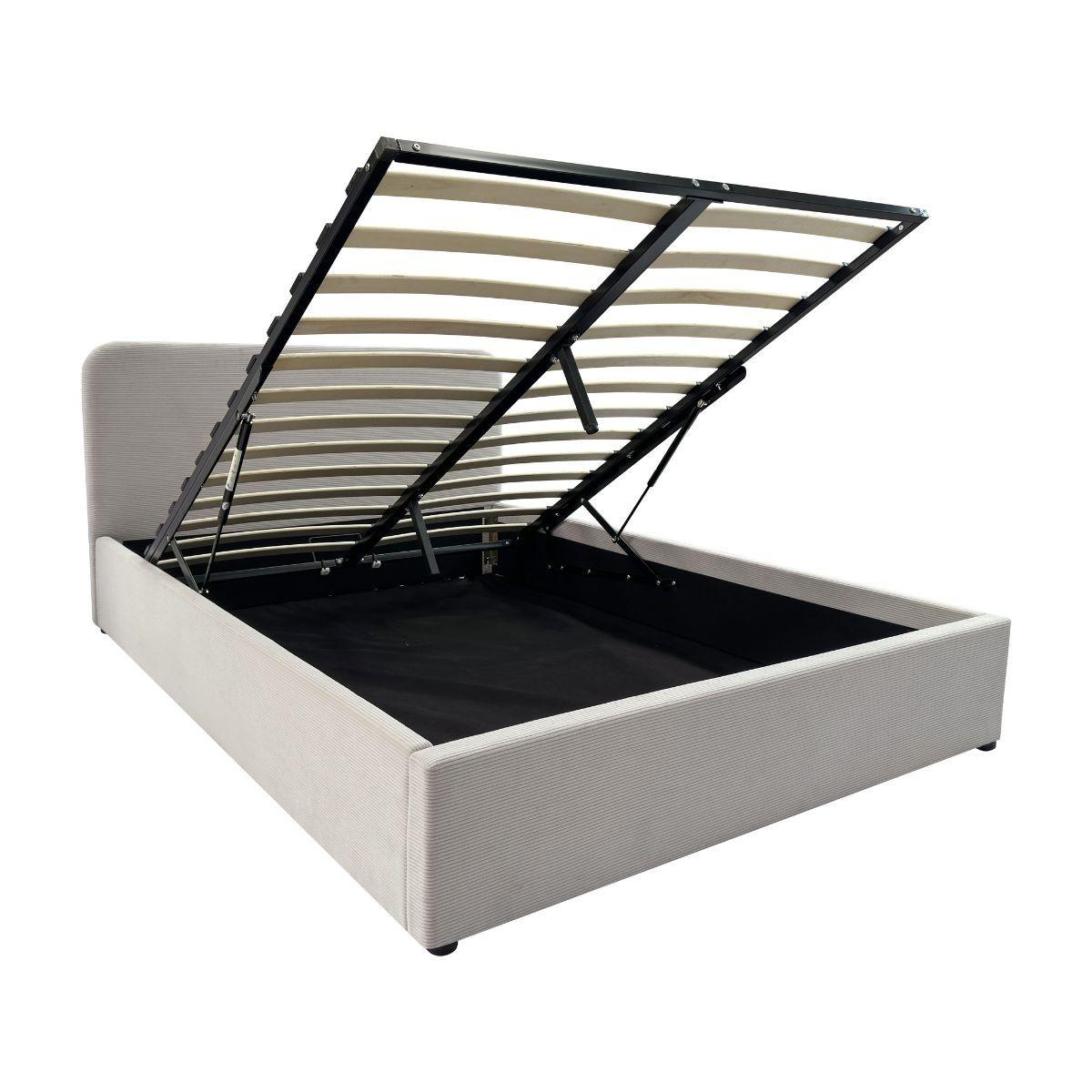 wohnli-moebel-suche-800001387009 Wohnli Möbelsuche - BETTKASTEN 140x190 mit kopfteil bezogen mit beigem livy 205/150/88 cm