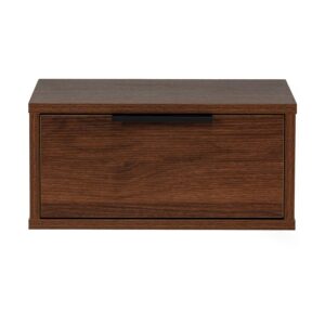 wohnli-moebel-suche-800001387215-1 NACHTTISCH schwebender Auri Walnuss Holzwerkstoff VS Venta-stock Möbel > Kommoden & Schubladenschränke > Nachttische Braun
