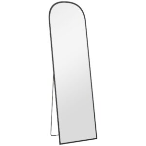 Wohnli Möbelsuche - GANZKÖRPERSPIEGEL Aluminiumlegierung Hartglas Schwarz