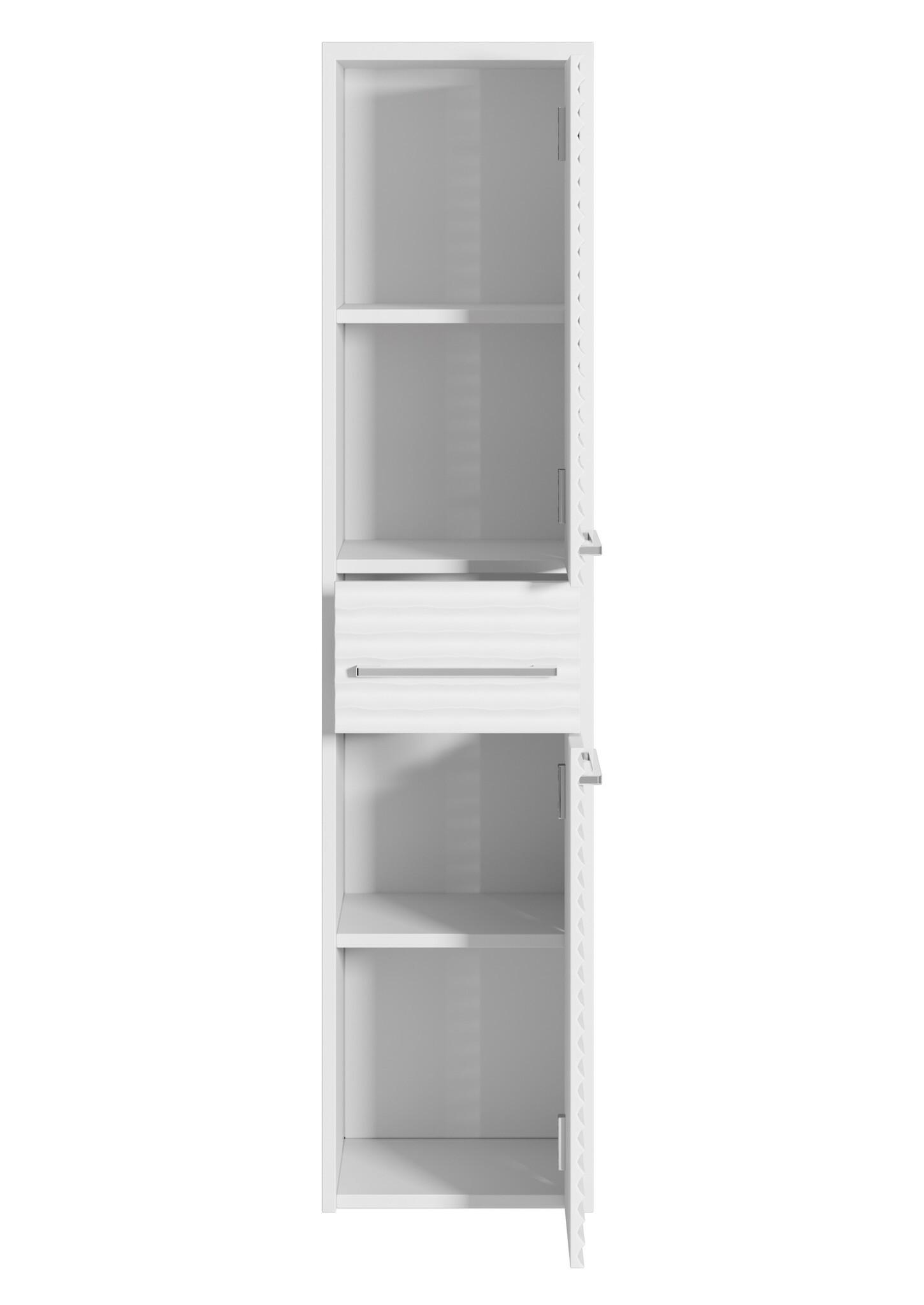 wohnli-moebel-suche-800001389869-1 BADEZIMMERSCHRANK Etna mit 2 Türen Weiß - 30 x 35 x 130 cm Holz Badplaats Möbel > Schränke > Badezimmerschränke Weiß