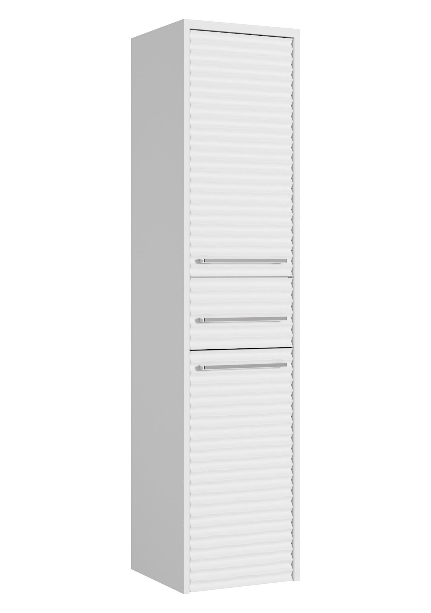Wohnli Möbelsuche - BADEZIMMERSCHRANK Etna mit 2 Türen Weiß - 30 x 35 x 130 cm