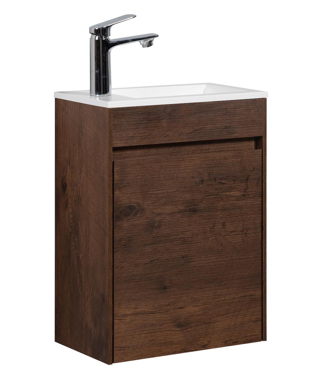 wohnli-moebel-suche-800001394658 Wohnli Möbelsuche - GÄSTE-WC-MÖBELSET Sinta 2 Teile Walnuss Braun - 40 x 22 x 54 cm