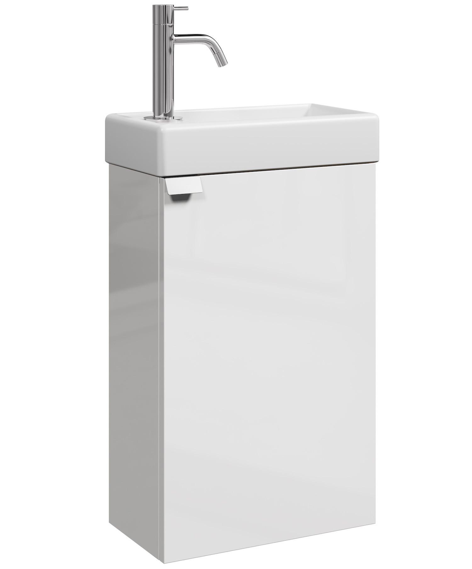 wohnli-moebel-suche-800001394697 Wohnli Möbelsuche - GÄSTE-WC-MÖBELSET Apollo 2 Teile Weiß Hochglanz - 40 x 22 x 68 cm