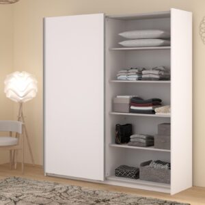 Schwebetürenschrank 2-türig mit Spiegel und Soft-Close