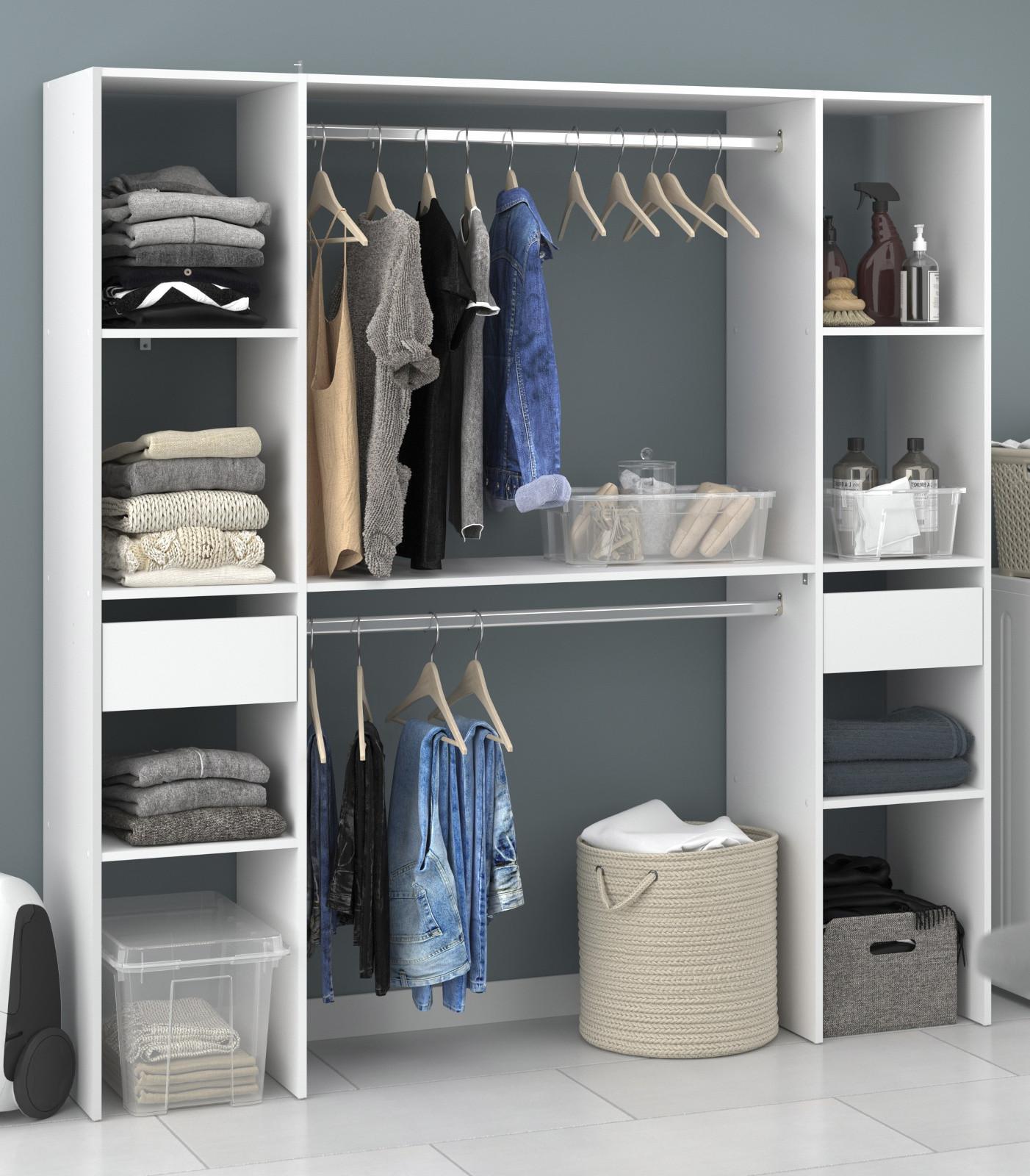 Mehrzweckschrank mit Kleiderstangen