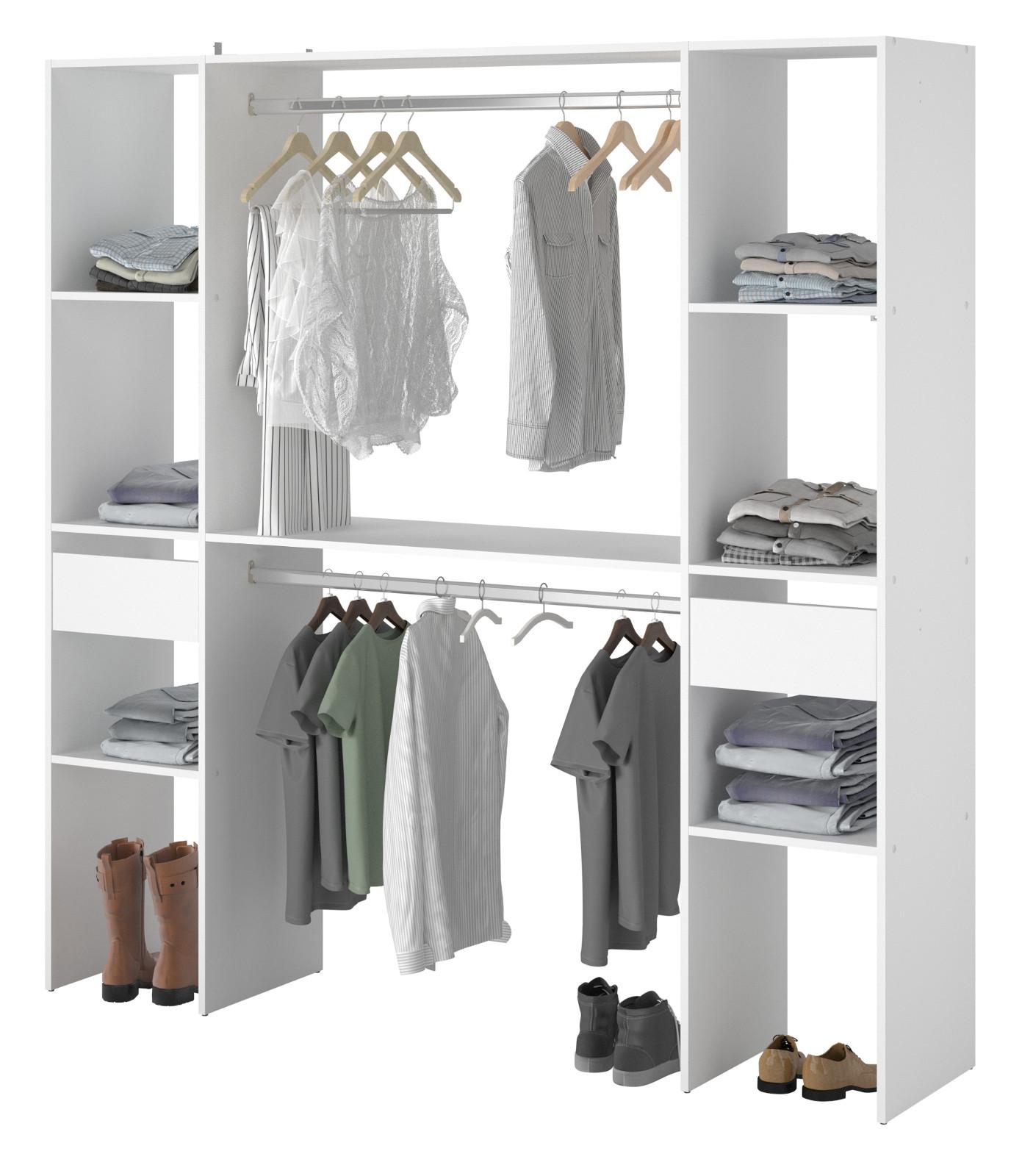 Wohnli Möbelsuche - KLEIDERSCHRANK weiß 176 cm