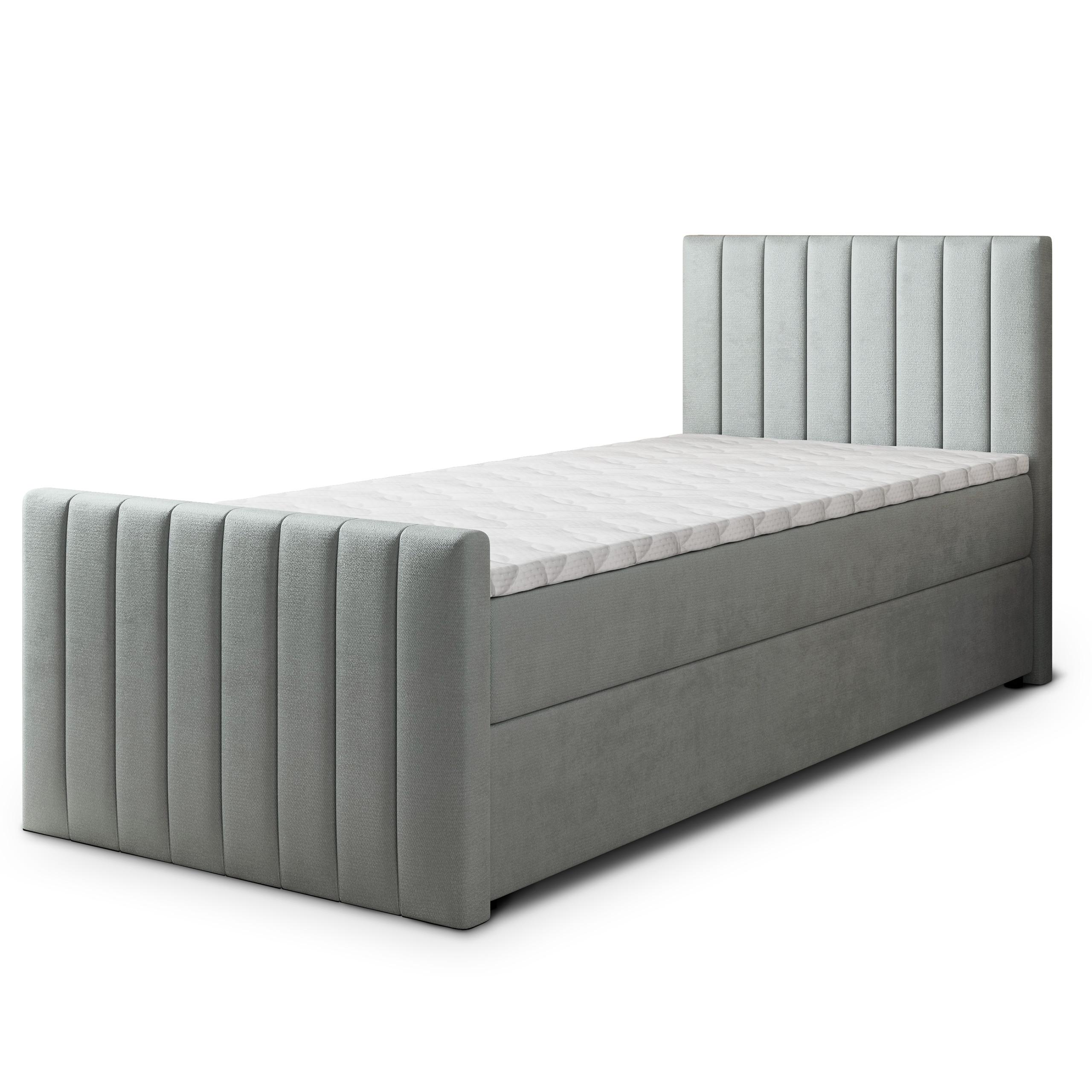 Wohnli Möbelsuche - BOXBETT ARION 100 100x200 cm mit Matratze und Topper