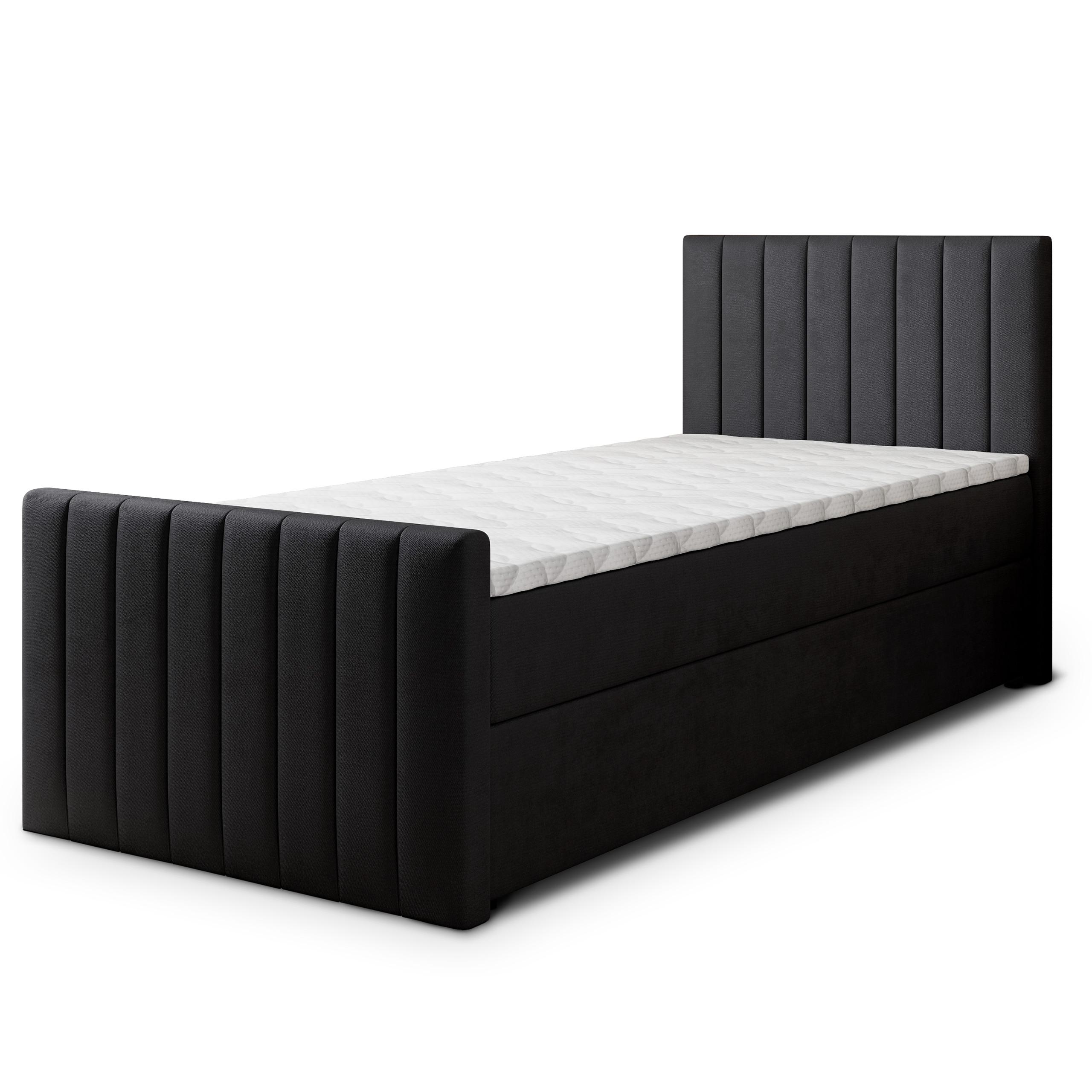 Wohnli Möbelsuche - BOXBETT ARION 100 100x200 cm mit Matratze und Topper