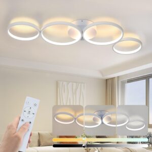 wohnli-moebel-suche-800001403138-1 LED-DECKENLEUCHTE Zornwacht 35.5/5.8/100.0 cm Deckenlampe Metall ZMH Lampen & Leuchten > LED-Leuchten > LED-Deckenleuchten Weiß