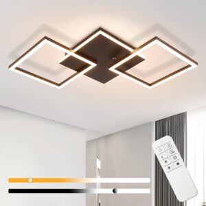 LED-DECKENLEUCHTE Schwarzzahn 29.5/7.4/62.8 cm Deckenlampe Metall ZMH Lampen & Leuchten > LED-Leuchten > LED-Deckenleuchten Schwarz