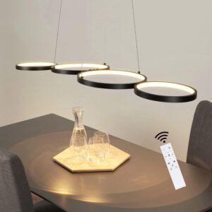 wohnli-moebel-suche-800001403410-1 LED-HÄNGELEUCHTE Stralhain 88/18/150 cm Metall ZMH Lampen & Leuchten > LED-Leuchten Schwarz