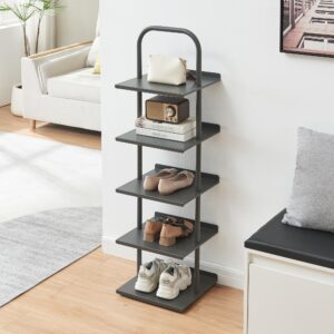 SCHUHREGAL Poytya Metall [en.casa] Garderoben > Schuhregale Anthrazit
