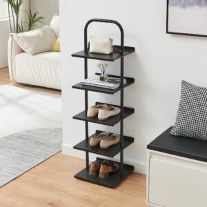 SCHUHREGAL Poytya Metall [en.casa] Garderoben > Schuhregale Schwarz