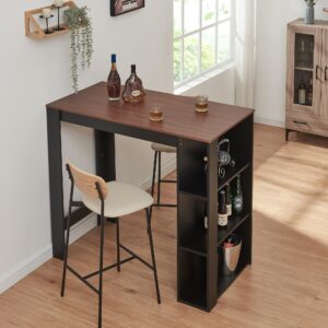 BARTISCH Danderyd Holzwerkstoff [en.casa] Möbel > Tische > Bartische Schwarz
