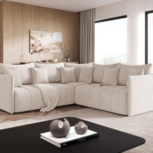 ECKSOFA Ardi Beige Textil Graingold Möbel > Sofas & Couches > Wohnlandschaften > Ecksofas Beige