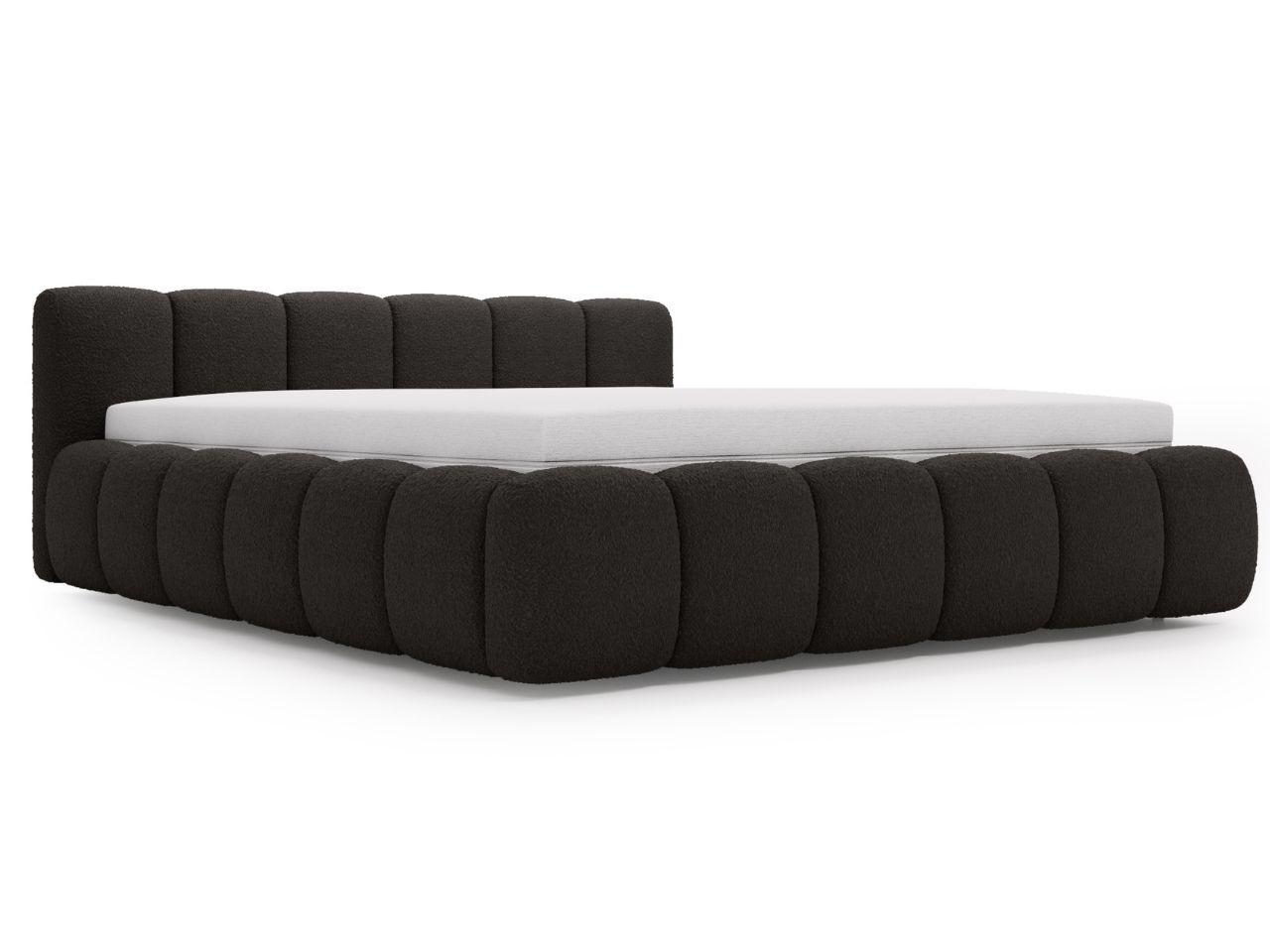 wohnli-moebel-suche-800001411123 Wohnli Möbelsuche - POLSTERBETT Cloud Low 140x200 Bouclé-Stoff Schwarz