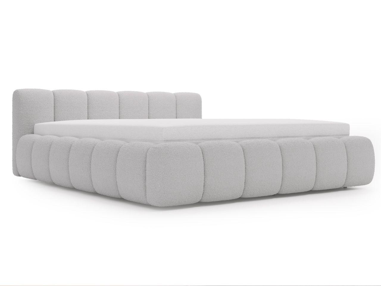 wohnli-moebel-suche-800001411127 Wohnli Möbelsuche - POLSTERBETT Cloud Low 140x200 Bouclé-Stoff Grau