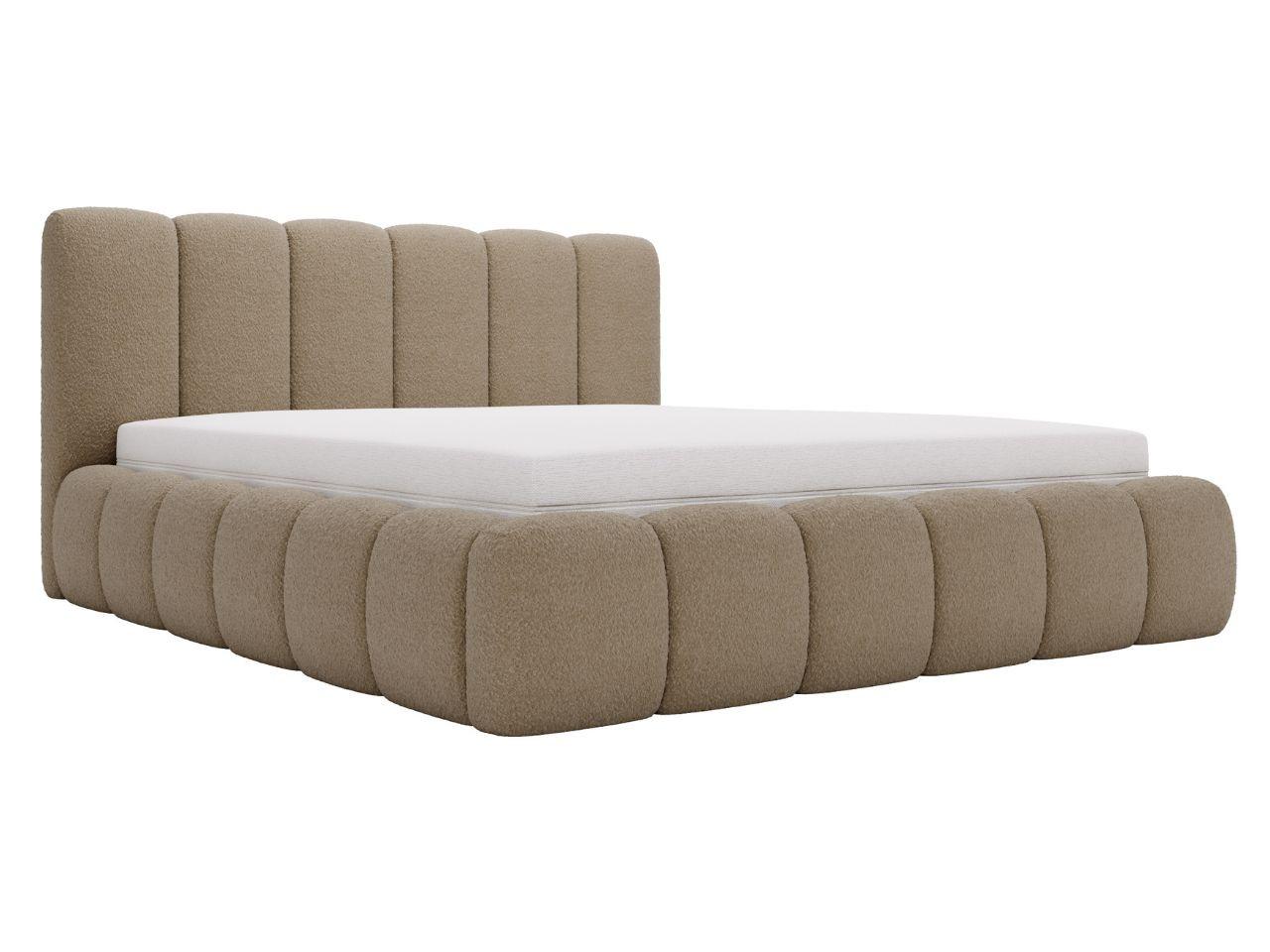 wohnli-moebel-suche-800001411201 Wohnli Möbelsuche - POLSTERBETT Cloud 200x200 Bouclé-Stoff Braun