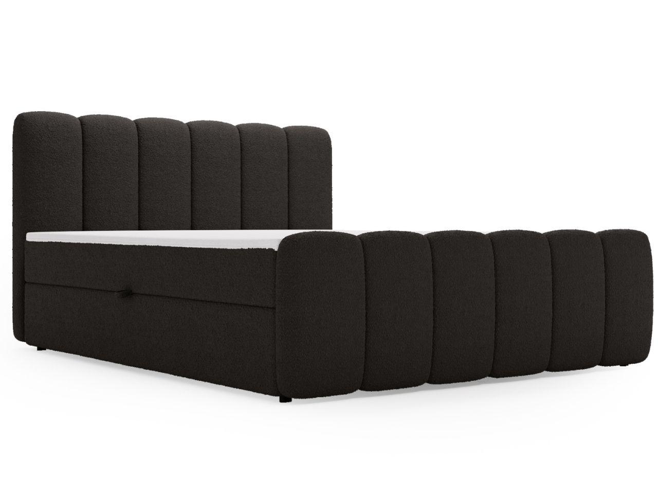 wohnli-moebel-suche-800001411300 Wohnli Möbelsuche - BOXBETT Cloud 140x200 Bouclé-Stoff Schwarz