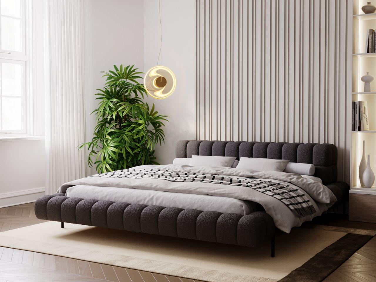 wohnli-moebel-suche-800001411365-1 POLSTERBETT Imagine 160x200 Schwarz Textil Graingold Möbel > Betten > Polsterbetten Schwarz