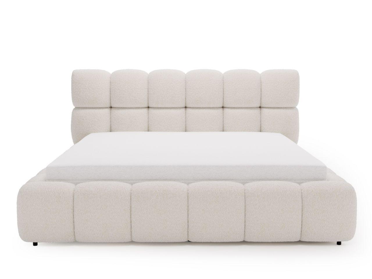 wohnli-moebel-suche-800001411752-1 POLSTERBETT Modo 180x200 Bouclé-Stoff Beige Textil Graingold Möbel > Betten > Polsterbetten Beige