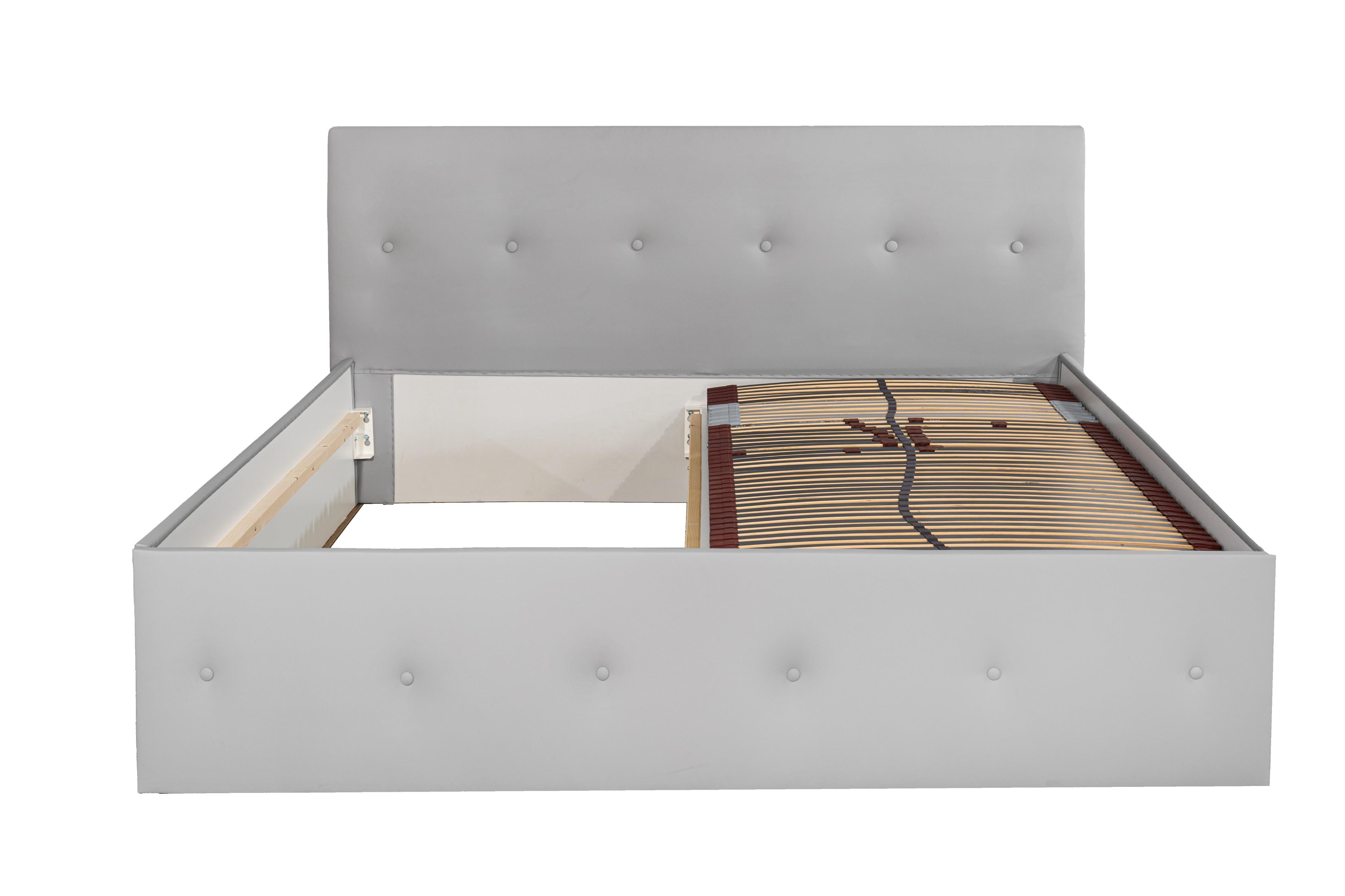 wohnli-moebel-suche-800001412046 Wohnli Möbelsuche - POLSTERBETT Atalanta Grau 120 x 200 x 40 cm Mit Hochwertiger Matratze H3 (bis 120 kg) und Lattenrost