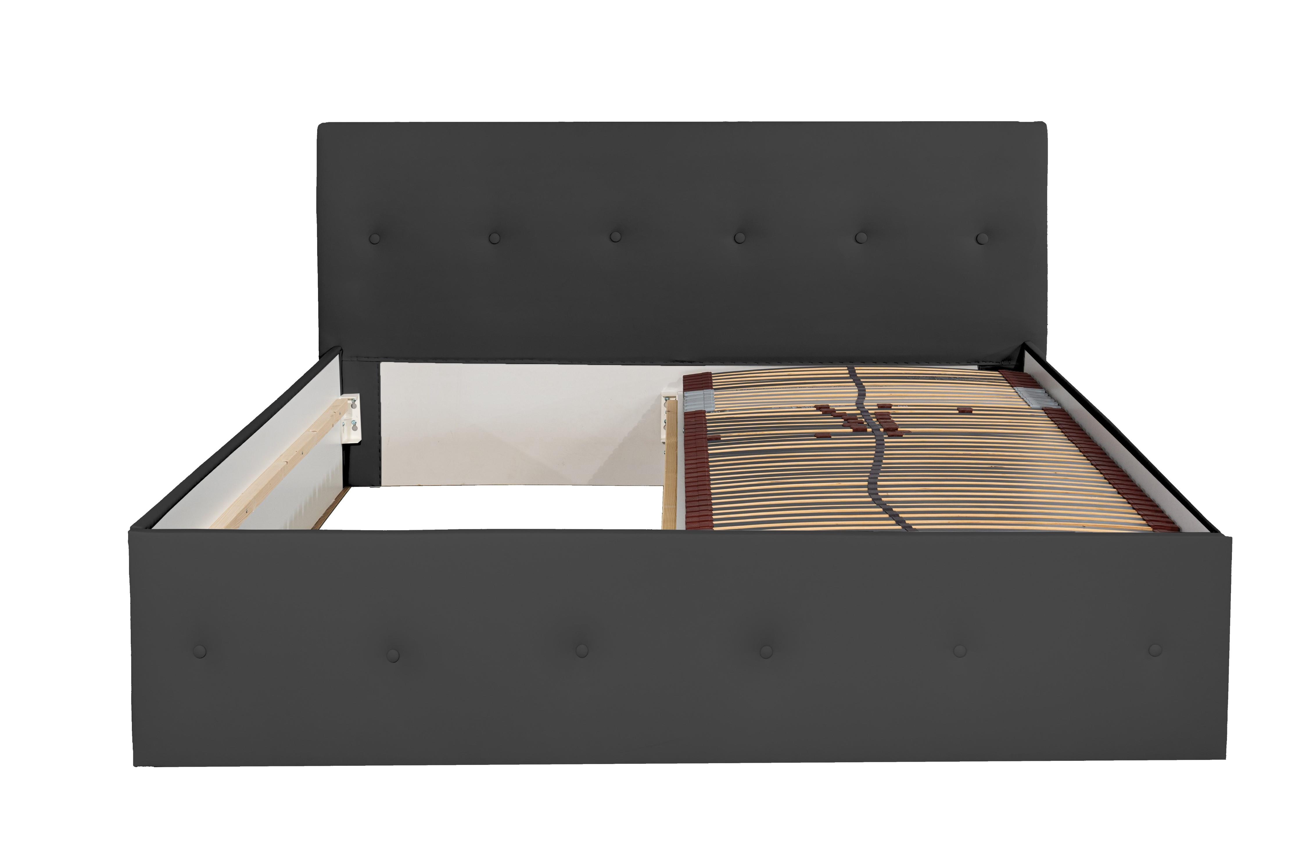 wohnli-moebel-suche-800001412114 Wohnli Möbelsuche - POLSTERBETT Atalanta Schwarz 180 x 200 x 40 cm Ohne Matratze und Lattenrost