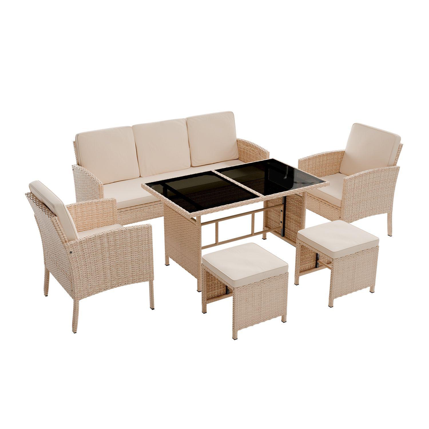 wohnli-moebel-suche-800001419925 Wohnli Möbelsuche - SITZGRUPPE Turin creme Polyrattan