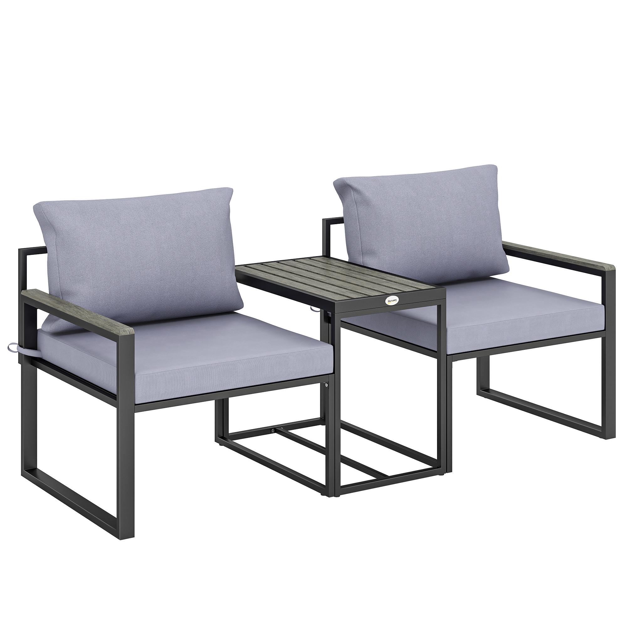 wohnli-moebel-suche-800001420369 Wohnli Möbelsuche - BALKONMÖBEL-SET 3er Set Stahl Polyester Grau