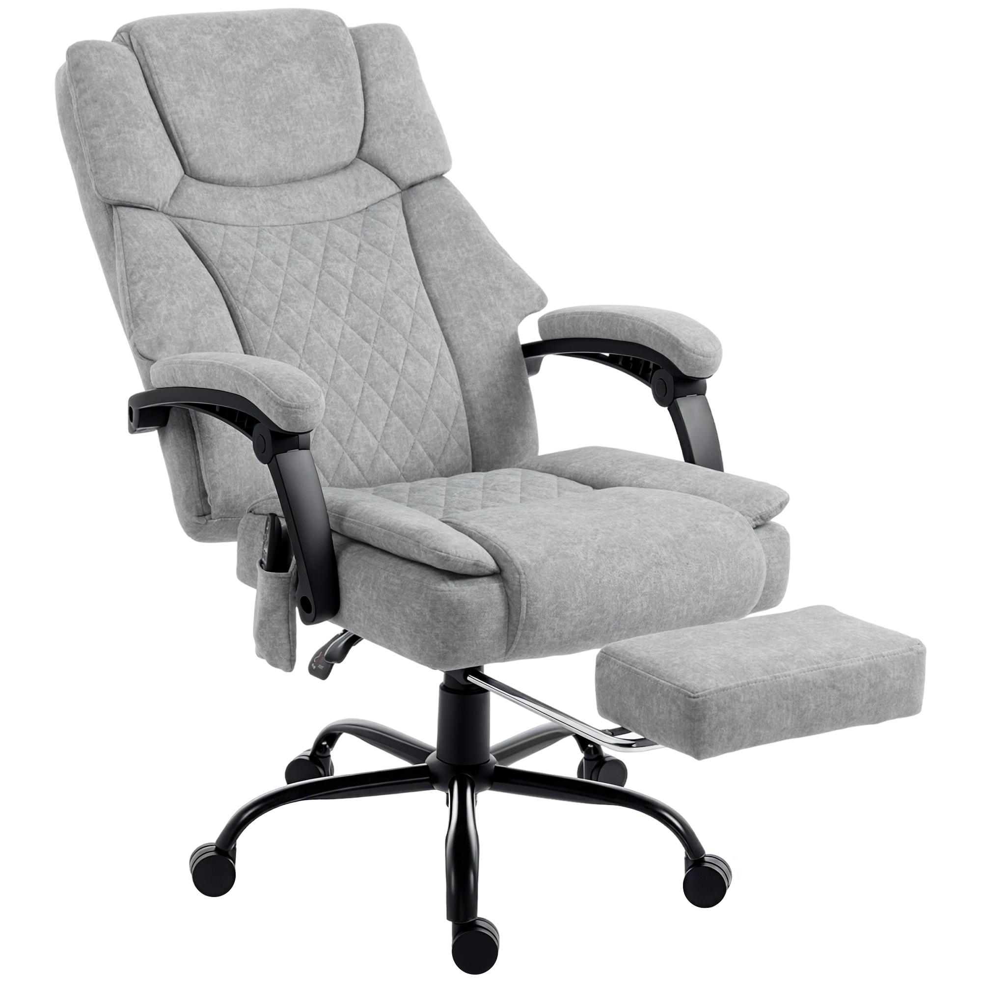 Wohnli Möbelsuche - BÜROSTUHL-MIT-MASSAGEFUNKTION Polyester Grau