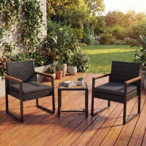 wohnli-moebel-suche-800001420683-1 POLY-RATTAN GARNITUR Schwarz Kunststoff MCW Garten & Outdoor > Gartenmöbel > Gartenmöbel-Sets Schwarz