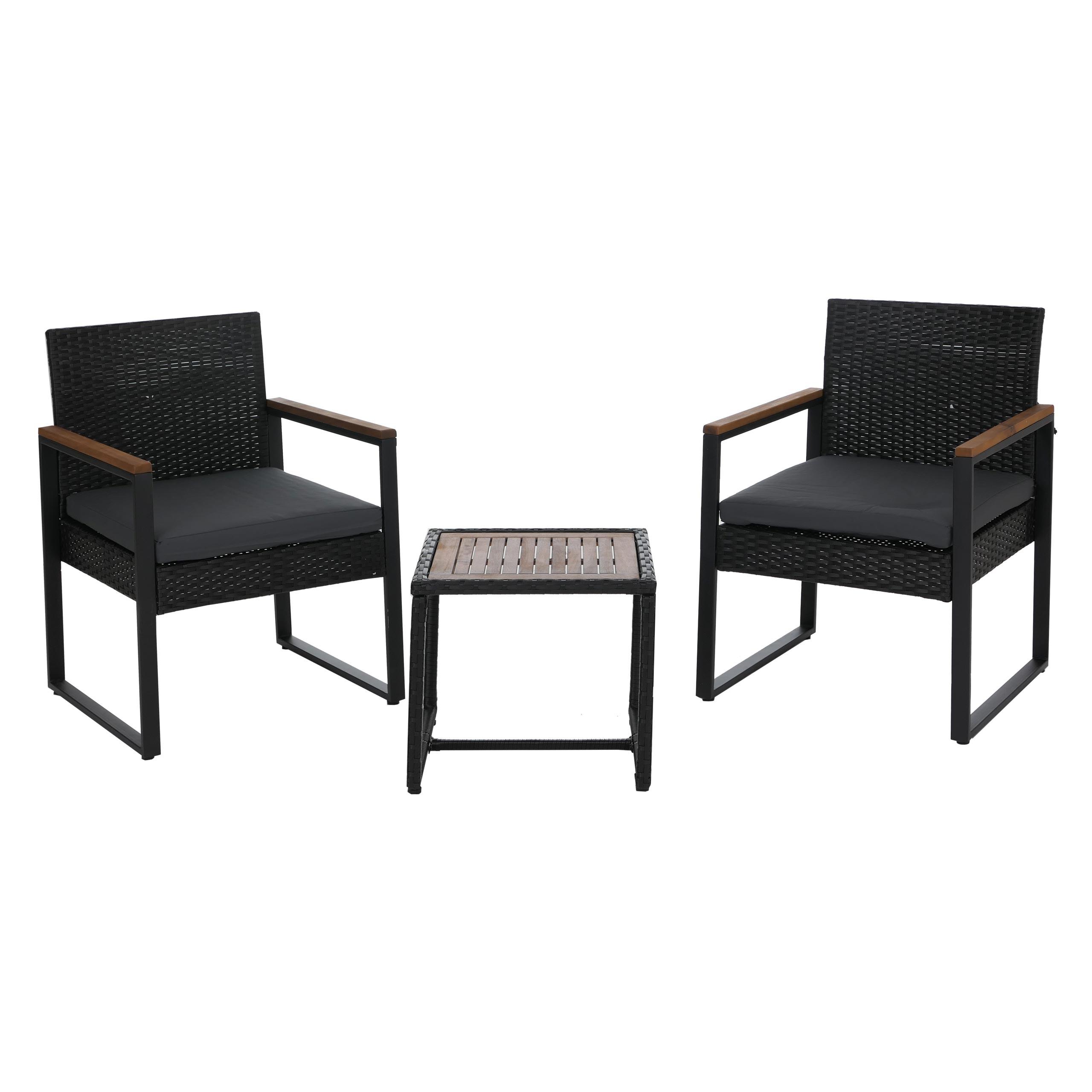 wohnli-moebel-suche-800001420683 Wohnli Möbelsuche - POLY-RATTAN GARNITUR Schwarz