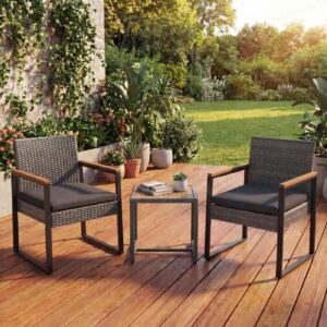 wohnli-moebel-suche-800001420687-1 POLY-RATTAN GARNITUR Grau Kunststoff MCW Garten & Outdoor > Gartenmöbel > Gartenmöbel-Sets Grau