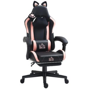 Wohnli Möbelsuche - GAMINGSTUHL mit Lendenkissen Rosa