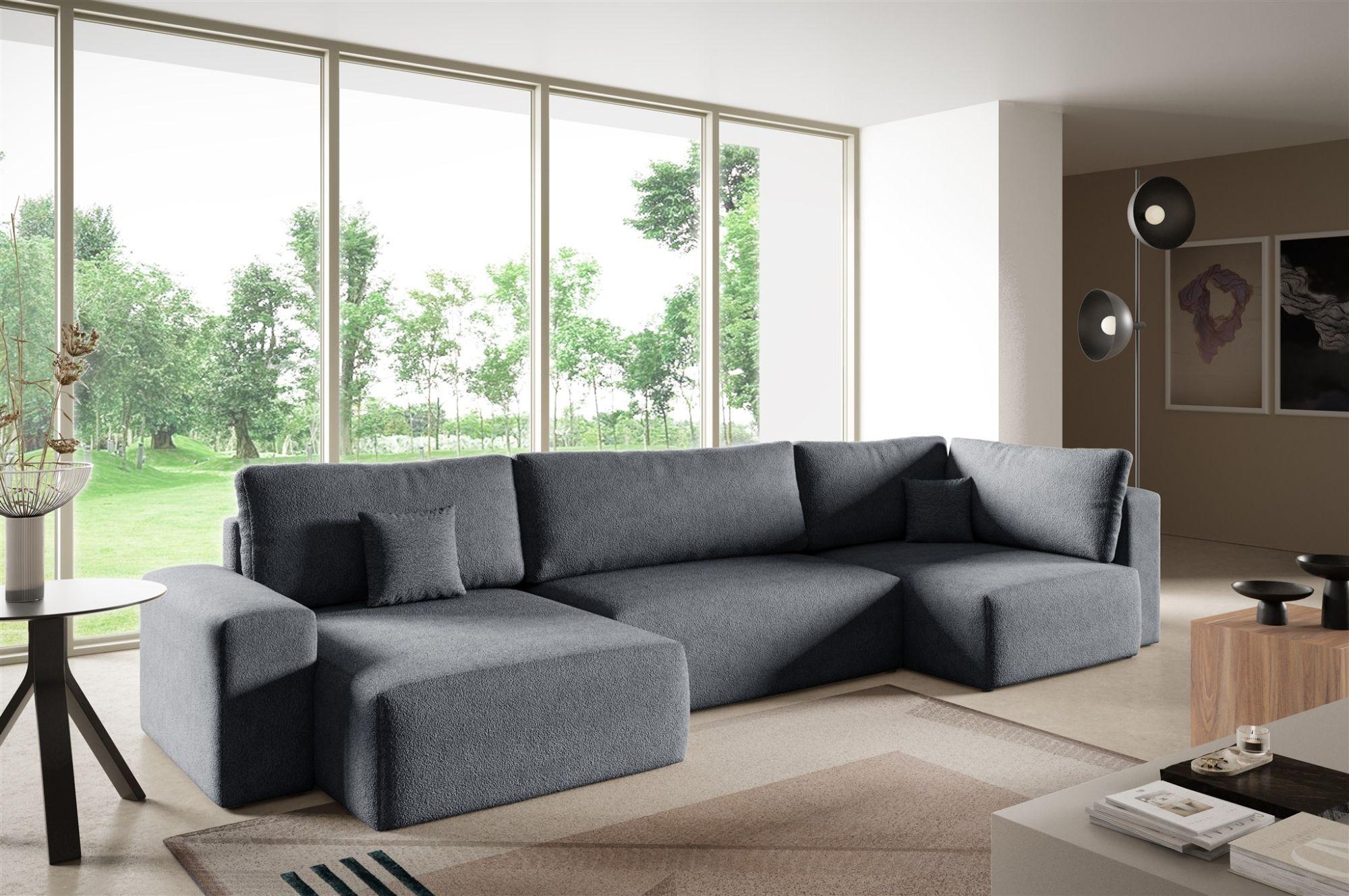 wohnli-moebel-suche-800001422870-1 WOHNLANDSCHAFT Arona Xl Textil Fun Möbel Möbel > Sofas & Couches > Wohnlandschaften > Wohnlandschaften U-Form Grau