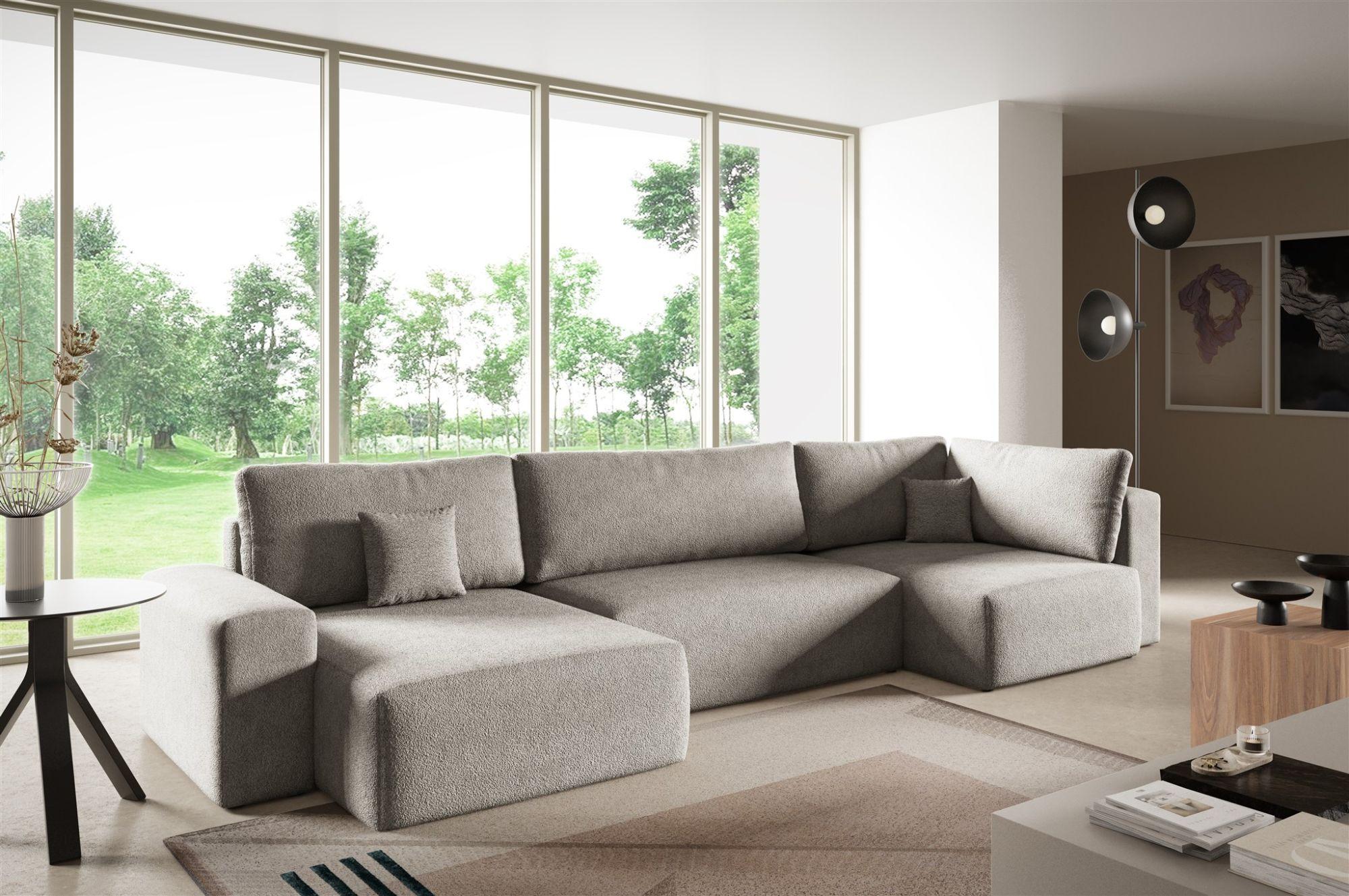 wohnli-moebel-suche-800001422873-1 WOHNLANDSCHAFT Arona Xl Textil Fun Möbel Möbel > Sofas & Couches > Wohnlandschaften > Wohnlandschaften U-Form Beige