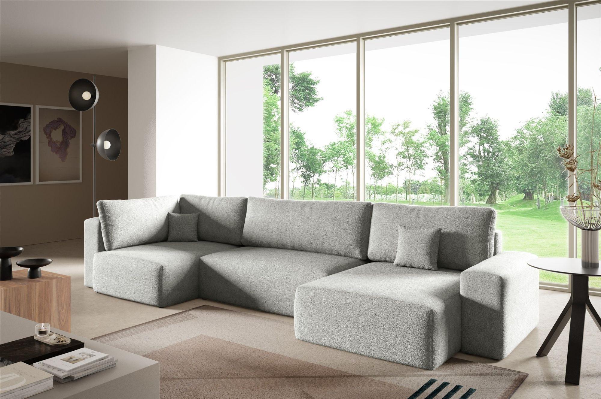 wohnli-moebel-suche-800001422874-1 WOHNLANDSCHAFT Arona Xl Textil Fun Möbel Möbel > Sofas & Couches > Wohnlandschaften > Wohnlandschaften U-Form Grau
