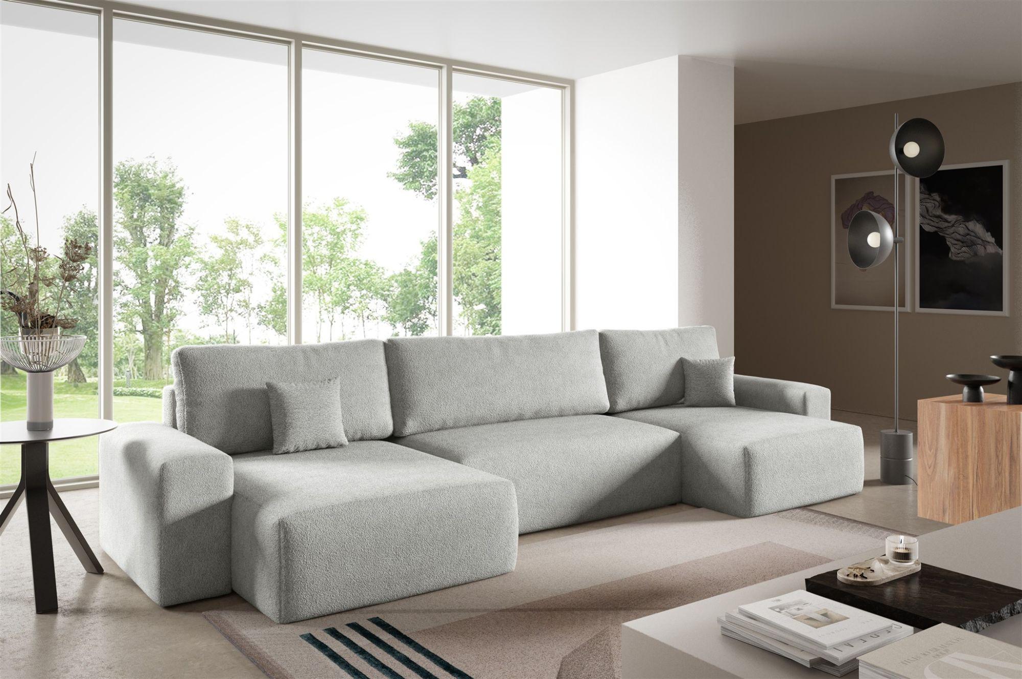wohnli-moebel-suche-800001422883-1 WOHNLANDSCHAFT Arona Textil Fun Möbel Möbel > Sofas & Couches > Wohnlandschaften > Wohnlandschaften U-Form Grau
