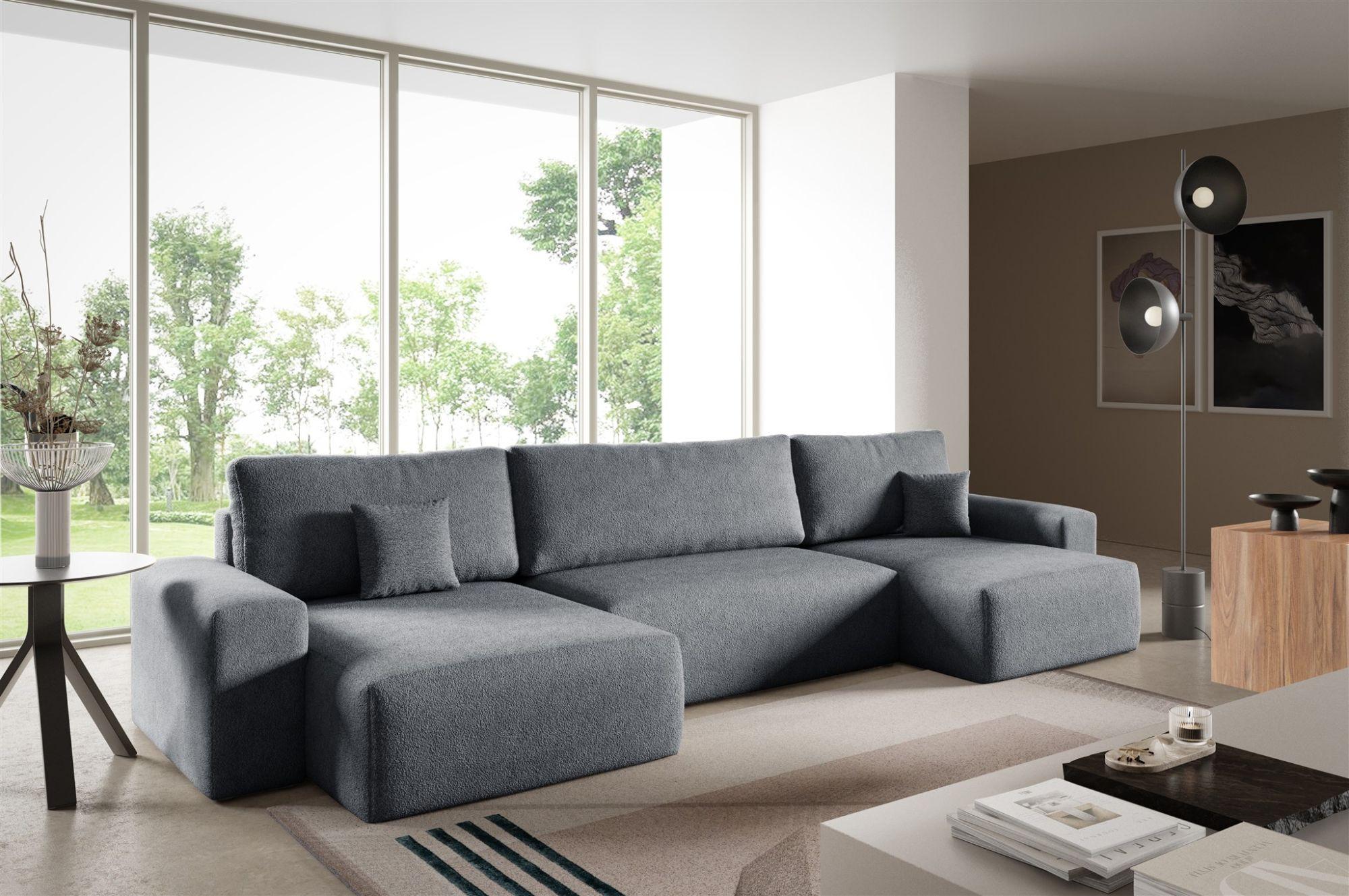 wohnli-moebel-suche-800001422886-1 WOHNLANDSCHAFT Arona Textil Fun Möbel Möbel > Sofas & Couches > Wohnlandschaften > Wohnlandschaften U-Form Grau