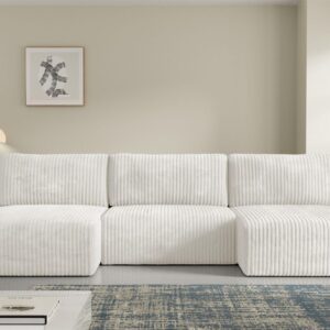 wohnli-moebel-suche-800001422926-1 WOHNLANDSCHAFT Natalia Textil Fun Möbel Möbel > Sofas & Couches > Wohnlandschaften > Wohnlandschaften U-Form Weiß
