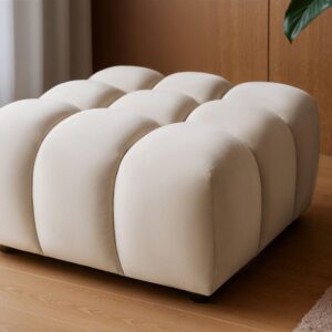 wohnli-moebel-suche-800001422964-1 POLSTERHOCKER Flow Textil Fun Möbel Möbel > Sessel > Hocker Weiß