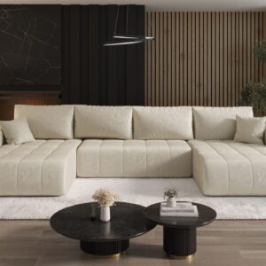 wohnli-moebel-suche-800001422967-1 WOHNLANDSCHAFT Camila In Monolith Textil Fun Möbel Möbel > Sofas & Couches > Wohnlandschaften > Wohnlandschaften U-Form Weiß