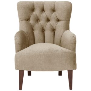 POLSTERSESSEL Kaiya Samtvelours beige Kunststoff 58aufmkessel Möbel > Sessel > Polstersessel Beige
