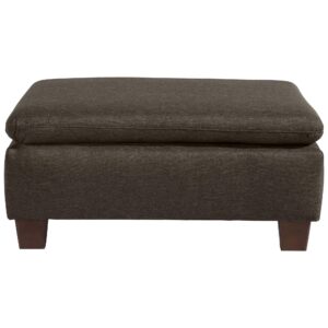 POLSTERHOCKER Kaylil Flachgewebe braun Kunststoff 58aufmkessel Möbel > Sessel > Hocker Braun