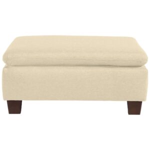 POLSTERHOCKER Kaylil Flachgewebe beige Kunststoff 58aufmkessel Möbel > Sessel > Hocker Beige