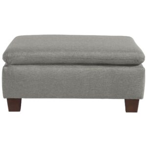POLSTERHOCKER Kaylil Flachgewebe hellgrau Kunststoff 58aufmkessel Möbel > Sessel > Hocker Grau