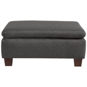 wohnli-moebel-suche-800001423024-1 POLSTERHOCKER Kaylil Flachgewebe anthrazit Kunststoff 58aufmkessel Möbel > Sessel > Hocker Anthrazit