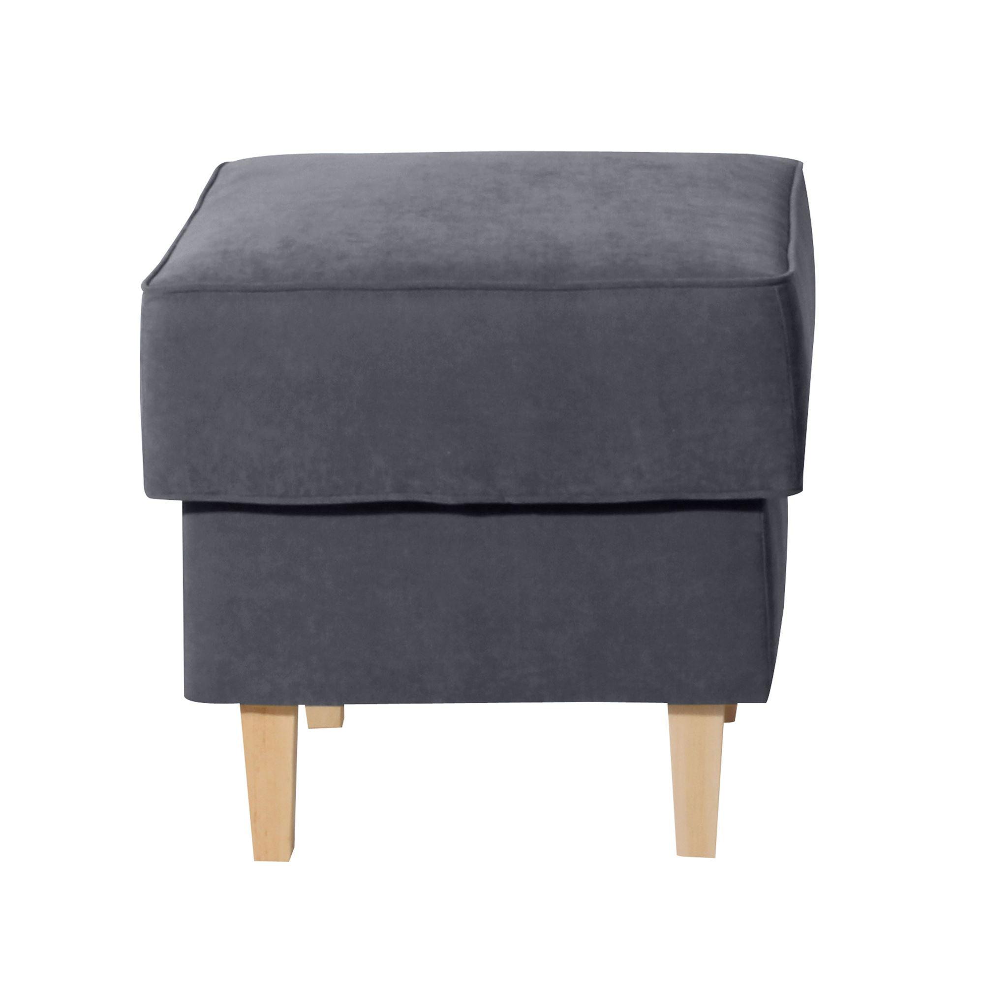 wohnli-moebel-suche-800001423055 Wohnli Möbelsuche - POLSTERHOCKER Karlen Velourstoff anthrazit